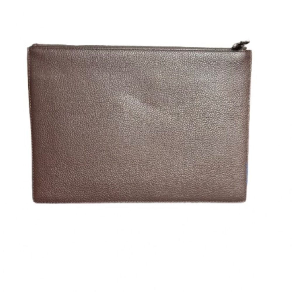 Dior Brown Leather Portfolio Bag - Picture 2 of 6
